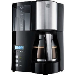 Melitta Optima Glass Timer Filter Coffee Maker - Black